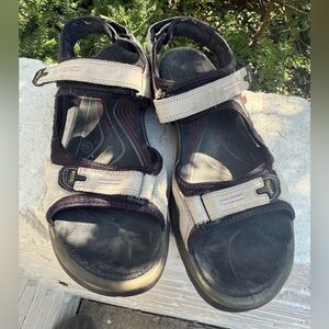 Black and Beige Sandals Ecco’s